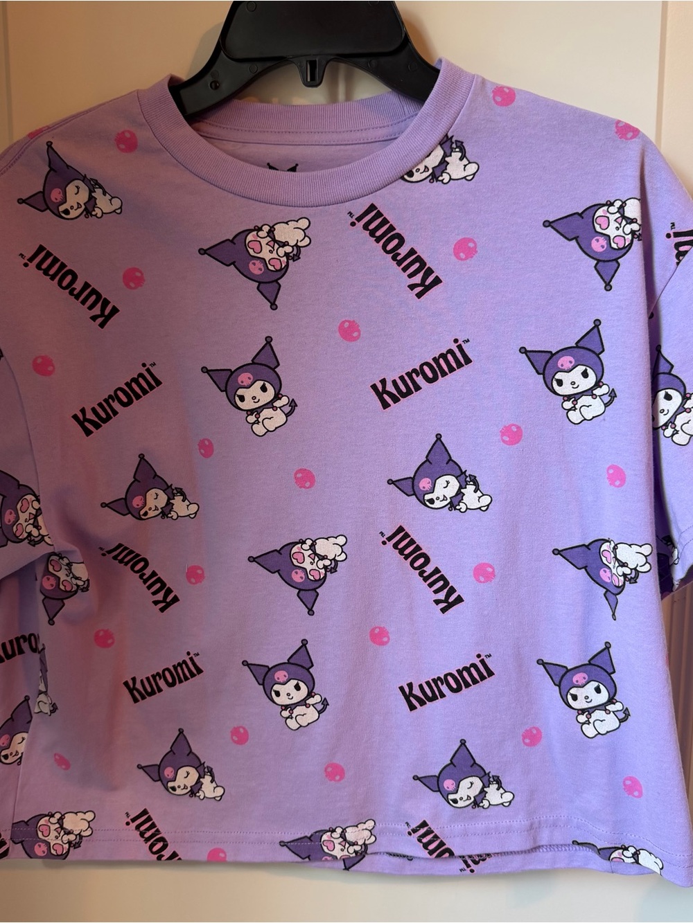 Bioworld Lavender Kuromi short sleeve tee